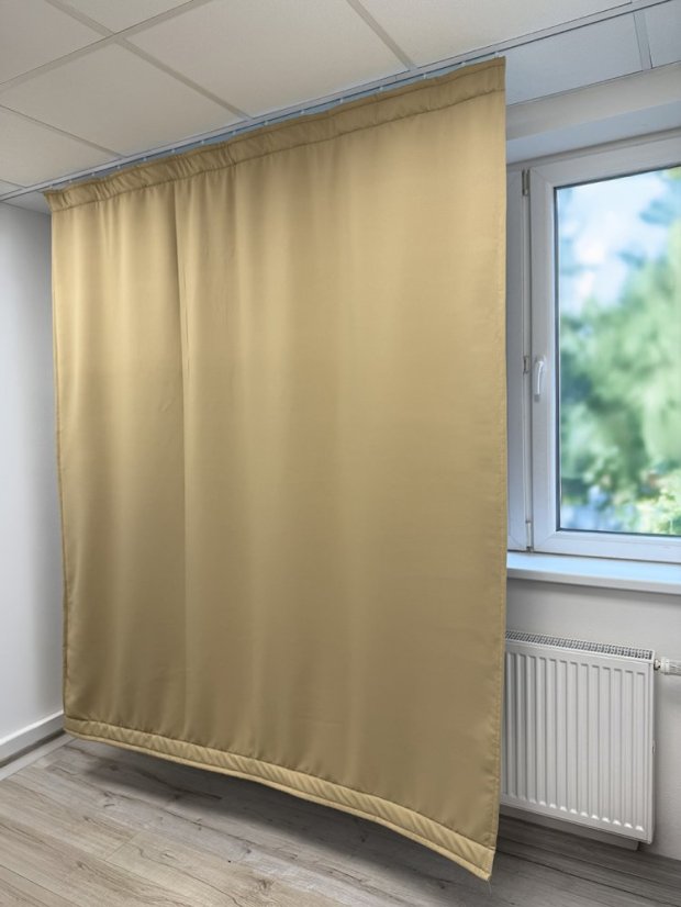 VB2GO deNoise PRO 1550 - Schallschutzvorhang (Akustikvorhang) 1550g /m2, Verdunkelung, Thermovorhang - Breite der Vorhänge: 70cm, Länge der Vorhänge: 305cm