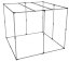 Cabine acoustique EchoFree 500 - 250x250x200cm - 1300g/m2, cadre tubulaire en acier, élimine la réverbération
