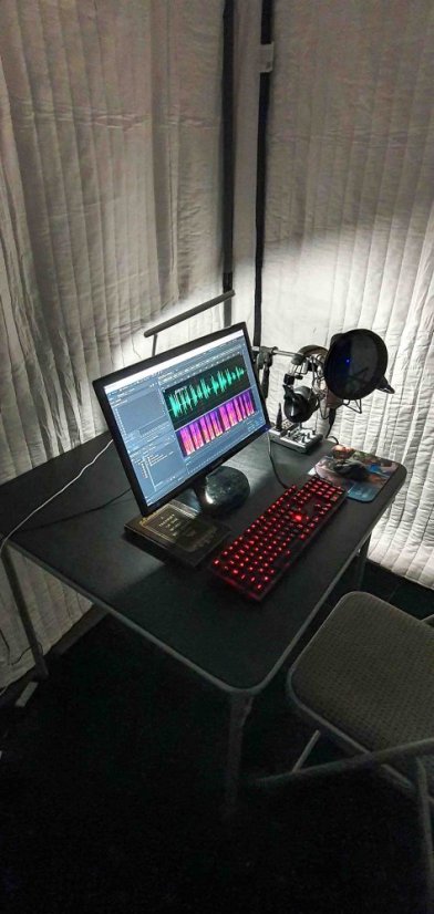 Cabina acústica EchoFree 350 - 150x200x200cm - 1300g/m2, elimina la reverberación, estructura tubular de acero