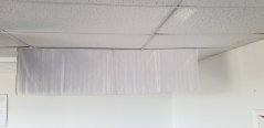 Ceiling Sound Baffle CSB-WD (white/white) 200x46cm (double layer)