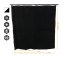 VB2GO SonicVoid 1300 - Rideau occultant acoustique (insonorisation) 1300g/m2, œillets 12mm, anneaux pour tringles à rideaux inclus - Largeur des rideaux: 60cm, Longueur des rideaux: 180cm, Couleur des rideaux: Les deux côtés NOIR