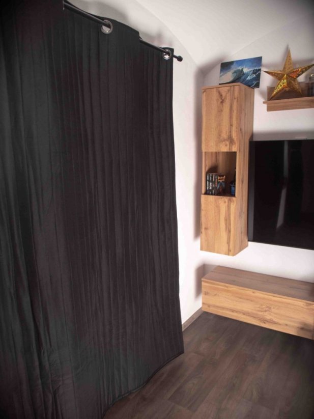 VB2GO deNoise PRO 1550 - Cortina acústica (cortina insonorizante) 1550g  /m2, 40mm ojales, opaca, cortina termica - Anchura de las cortinas: 60cm