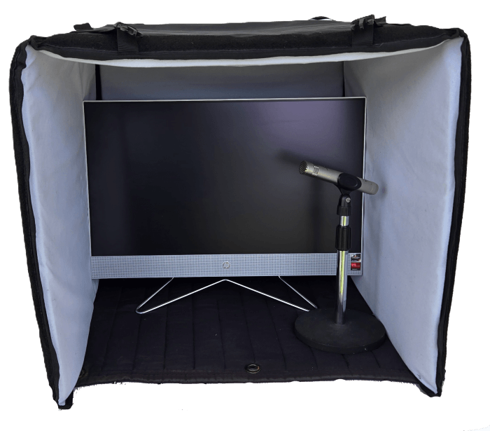 FAV-20  -  Přenosná akustická kabina pro Voice over, zpěv