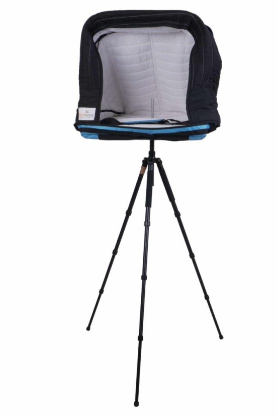 VOMO - petite cabine acoustique portable - pour voix off, ADR, chant, discours, etc.