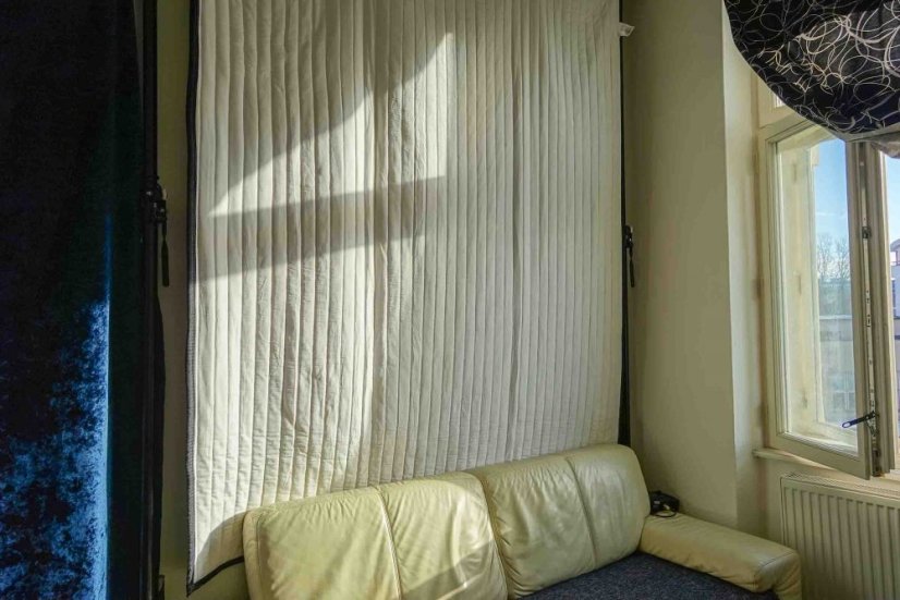 Akustik Decke VB72G - Weiss/Schwarz 243 x 200cm, Schallabsorber für Ton und Filmproduktion