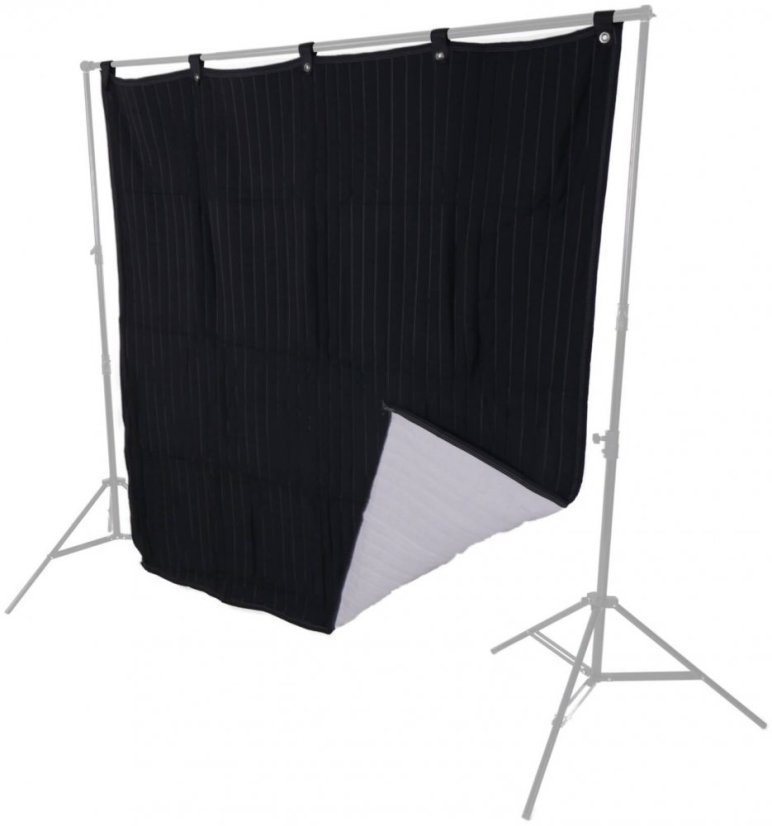 sound blanket sb vg black side with raised white corner