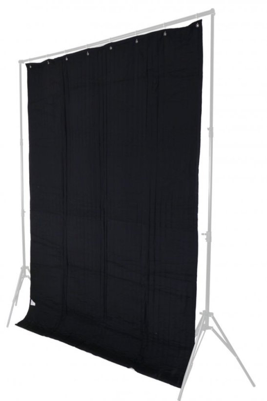 Couverture acoustique VB77G - Noir/Noir 300 x 200cm, panneau acoustique pour production audio & film