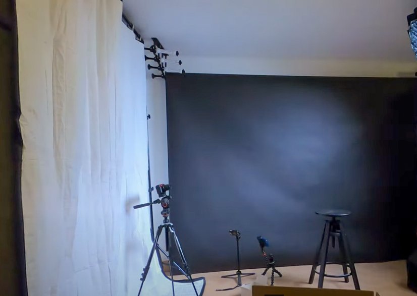 Akustik Decke VB72G - Weiss/Schwarz 243 x 200cm, Schallabsorber für Ton und Filmproduktion