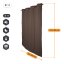 VB2GO deNoise PRO (zweilagig) 2850 - schallschutz vorhang (akustik vorhang) 2850g /m2, 40mm Ösen, Blackout, thermovorhang - Breite der Vorhänge: 130cm, Länge der Vorhänge: 325cm