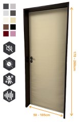 FrontSilence MLV (Velcro) – Faux Leather Soundproof Door Cover