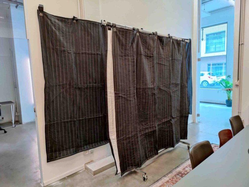 Booth akustik decke SB-VG, Weiss/Schwarz 203 x 200cm, für die Herstellung eigener DIY Sprecherkabine
