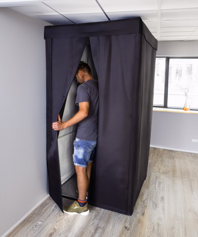 Aura 100 - Cabine acoustique d'isolation phonique (100x100x200cm)