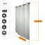 VB2GO deNoise PRO (zweilagig) 2850 - schallschutz vorhang (akustik vorhang) 2850g /m2, 40mm Ösen, Blackout, thermovorhang - Breite der Vorhänge: 130cm, Länge der Vorhänge: 325cm