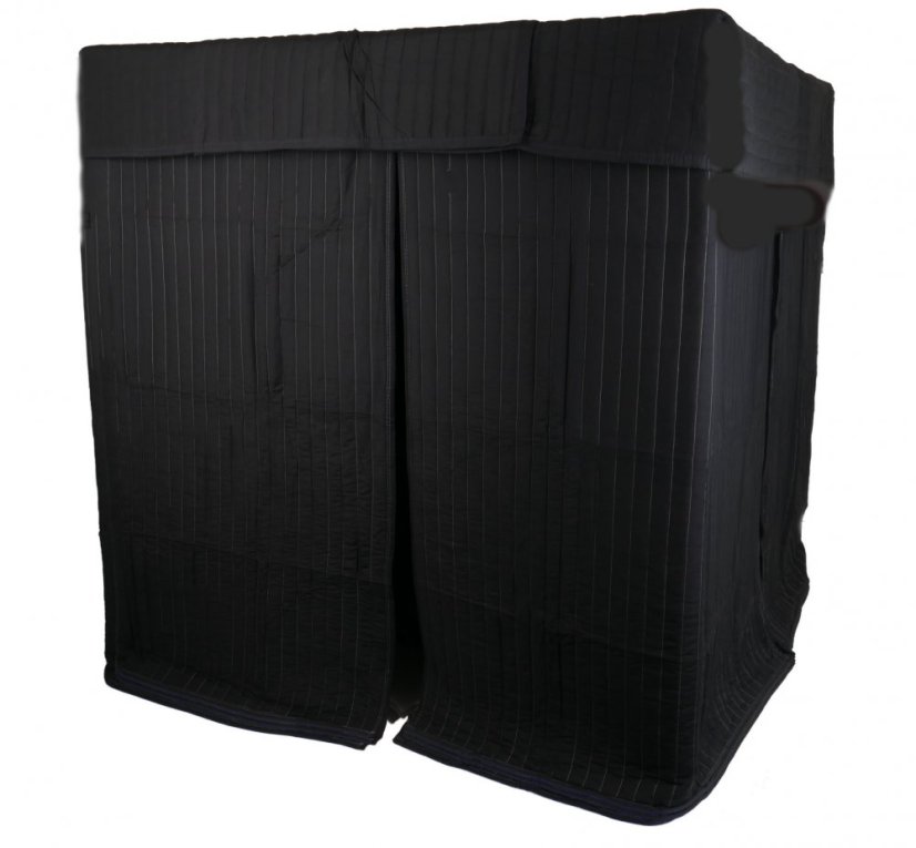 Cabine acoustique EchoFree 500 - 250x250x200cm - 1300g/m2, cadre tubulaire en acier, élimine la réverbération