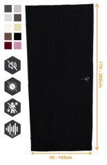LiteSilence (Velcro) - Sound insulation for door (double layer) - Soundproofing panel that you put on the door