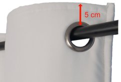VB2GO deNoise PRO (double-layer) 2850 - Soundproof curtain (acoustic curtain) 2850g /m2, 40mm grommets, blackout, thermal curtain