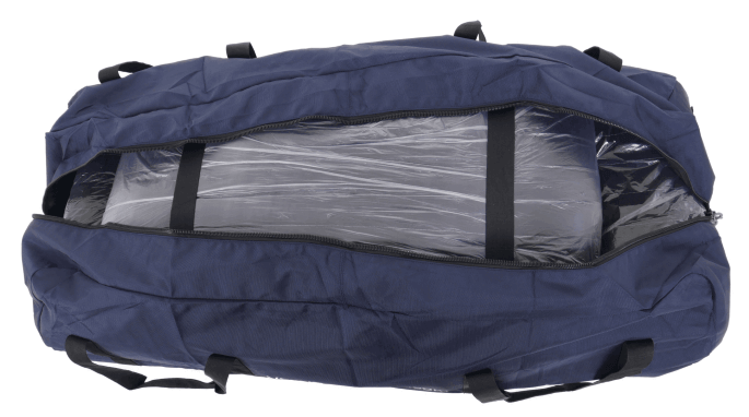 Blue Bag open for blankets 444