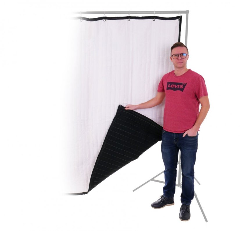 sound blanket VB70G white side person 1