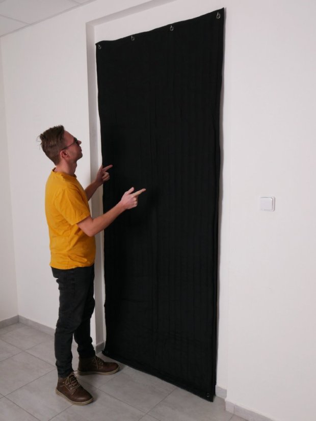 DNC B design with door and person
