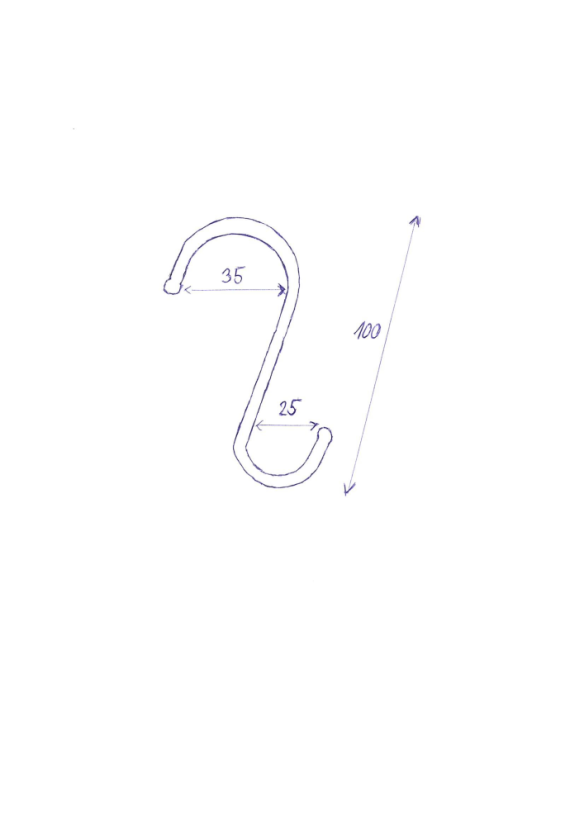 Hook for hanging acoustic blankets and acoustic curtains