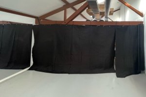 Acoustic transformation of the loft space with SonicVoid curtains