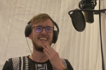 Akustické deky ve studiu "KCD český fan dabing"