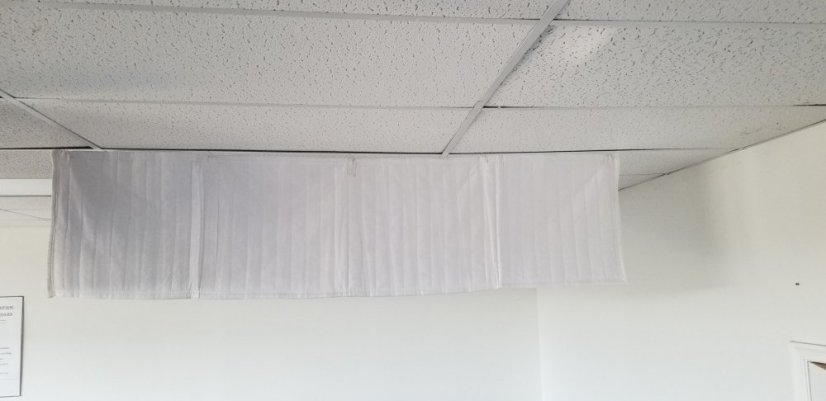 Baffle acoustique de plafond CSB-WD (blanc/blanc) 200x46cm (double couche)