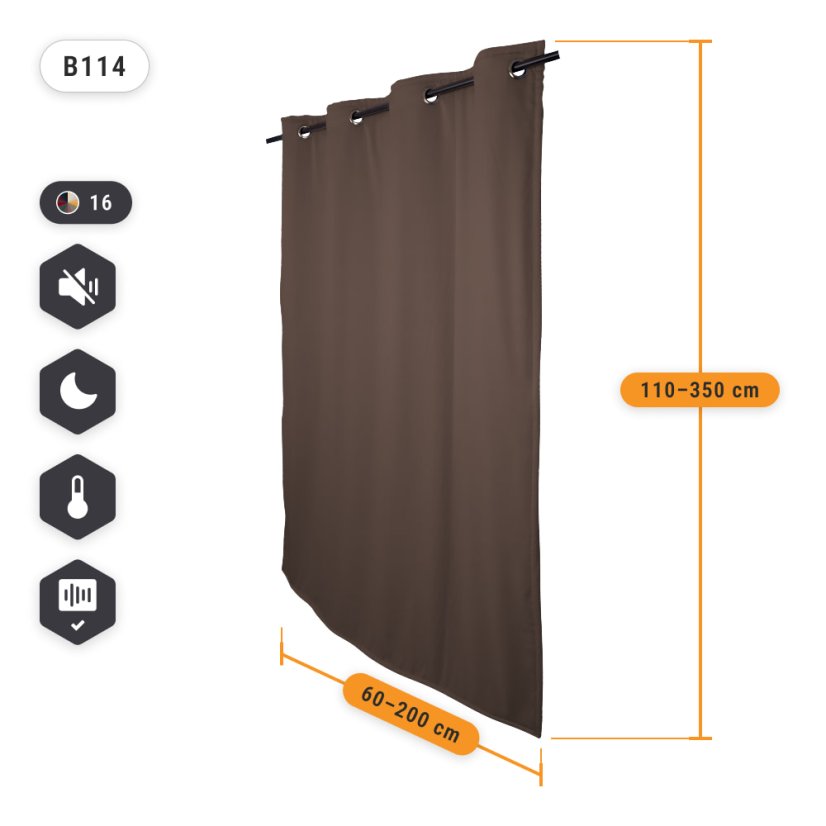 VB2GO deNoise PRO (zweilagig) 2850 - schallschutz vorhang (akustik vorhang) 2850g /m2, 40mm Ösen, Blackout, thermovorhang - Breite der Vorhänge: 130cm, Länge der Vorhänge: 325cm