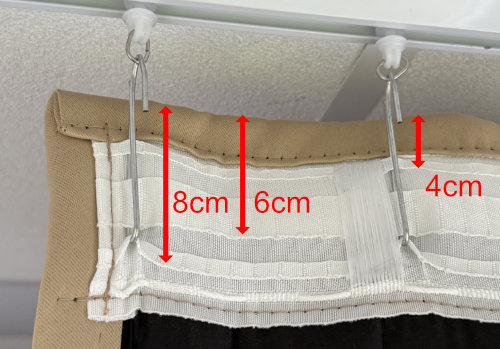 Acoustic curtains on a rail track